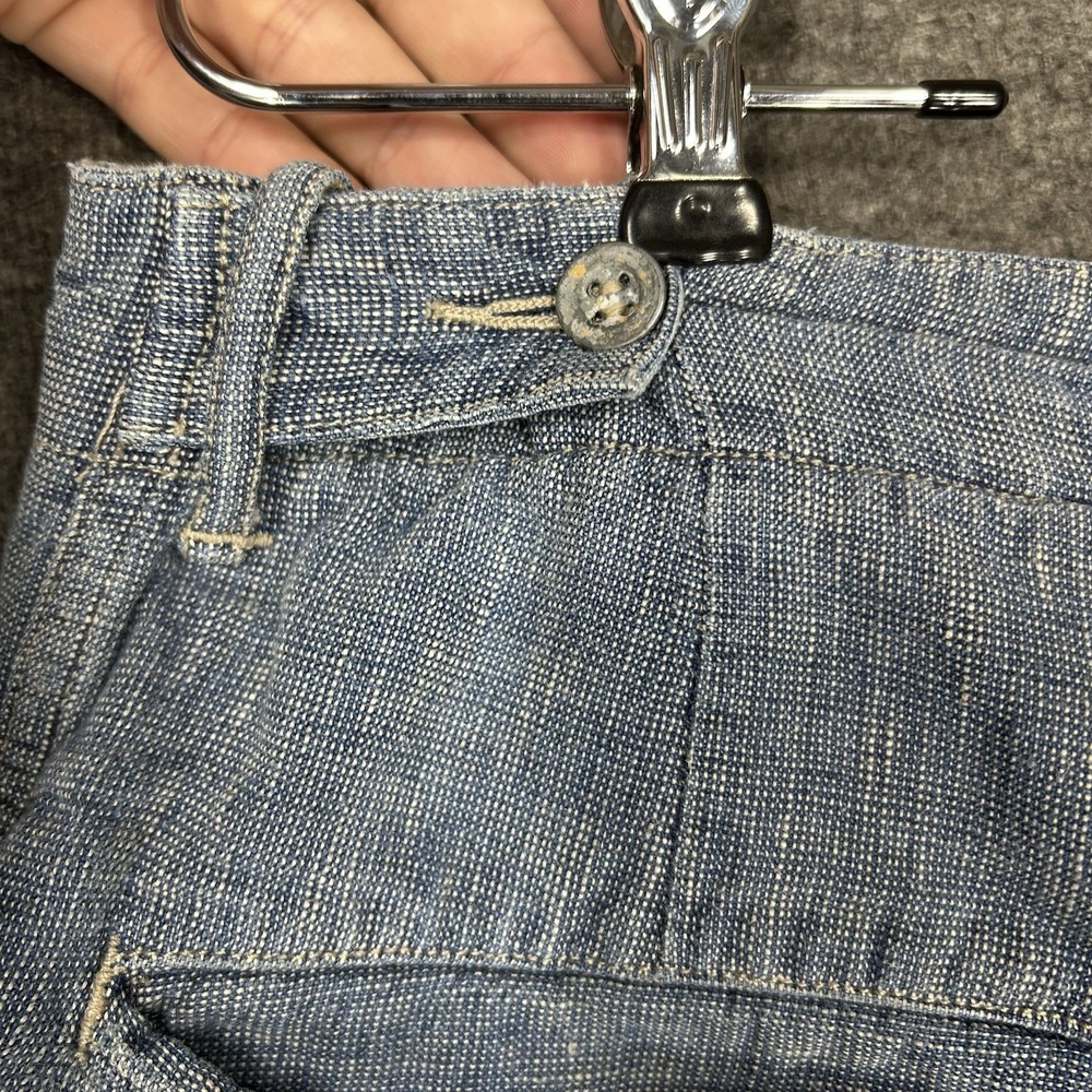 RRL Double RL Shorts Mens 30 Blue 100% Linen 8" inseam - Picture 10 of 13